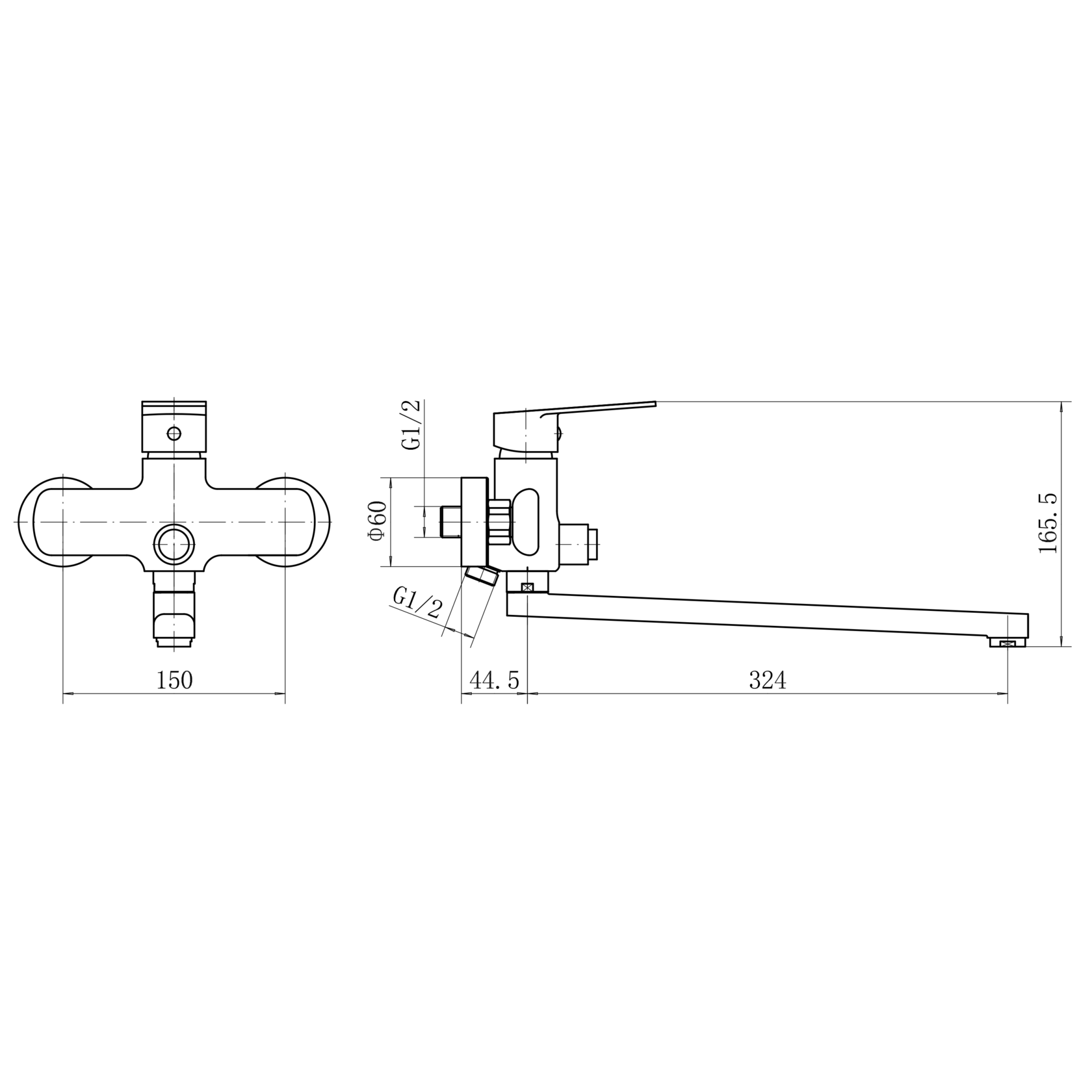 Смеситель для ванны и душа PLStart (PD22022) - фото 3