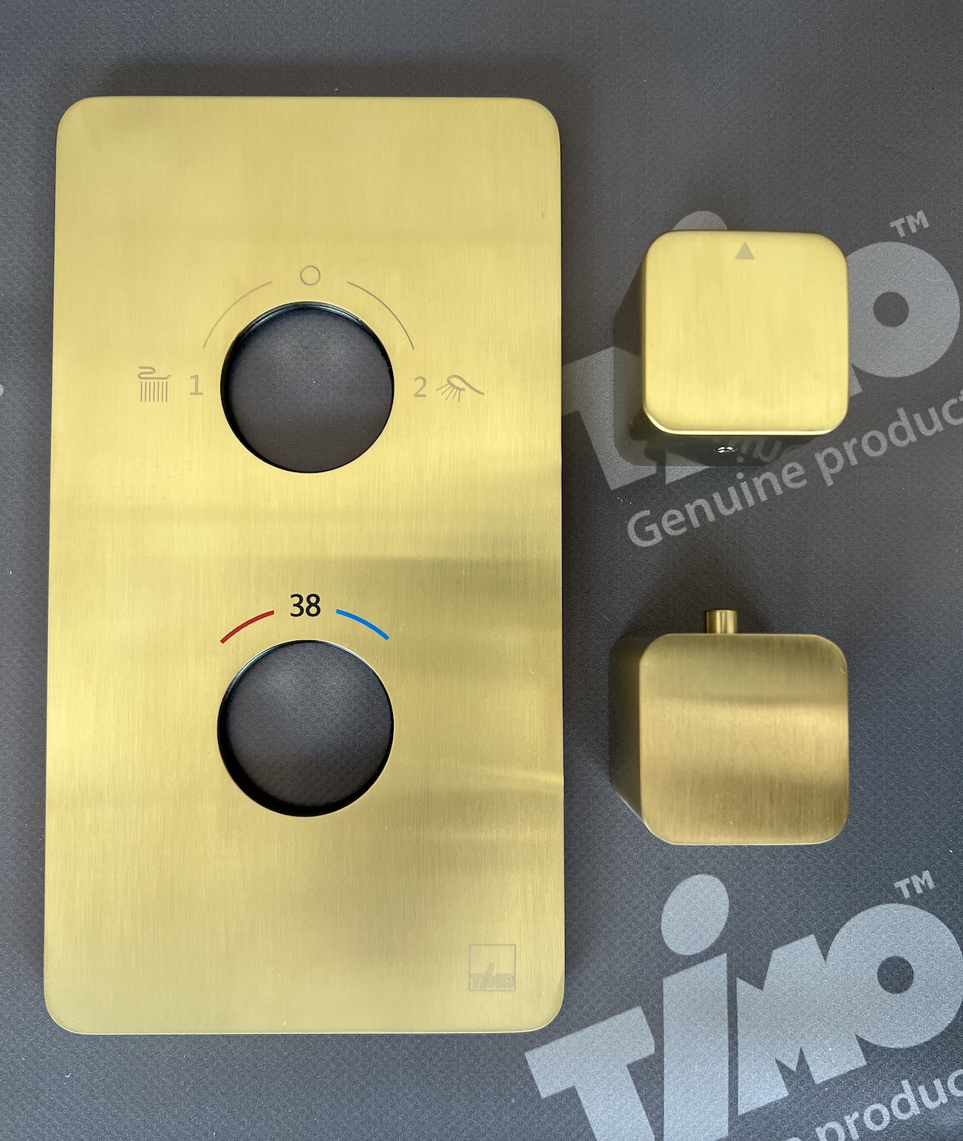Душевая система встроенная с термостатом Timo Petruma (SX-5059/17SM) золото матовое - фото 4