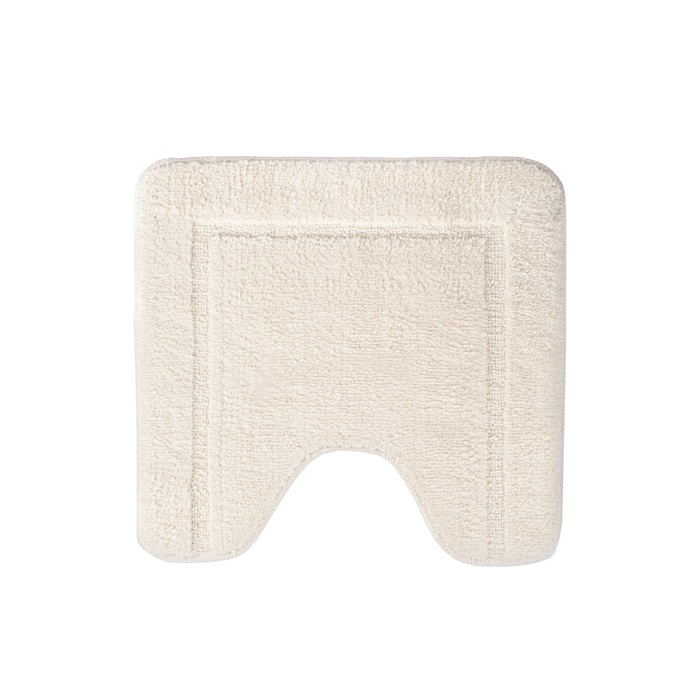 Коврик для ванной комнаты с вырезом, 45х45, микрофибра, светло-бежевый, IDDIS Promo (PTLT01Mi12) - фото 1