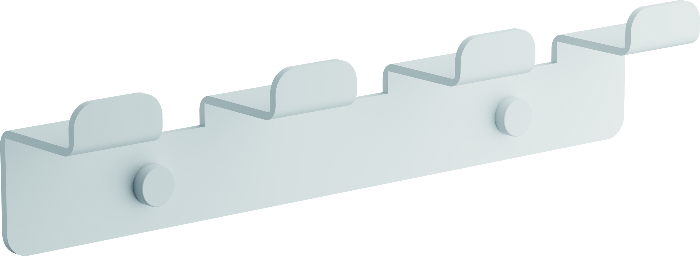 Планка с 4-мя крючками BELZ цвет: белый (B9004-8)