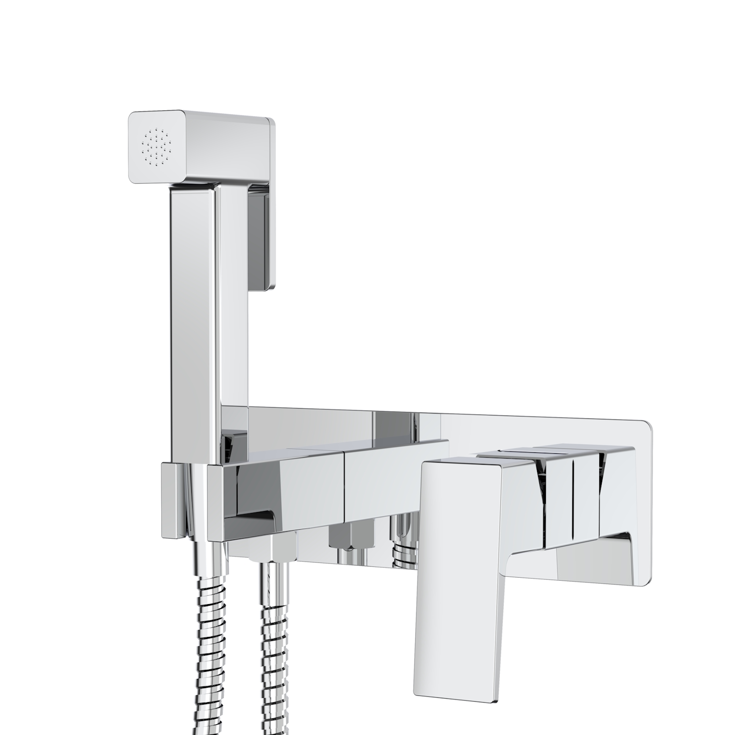 Смеситель Splenka с гигиеническим душем встраиваемый хром (S01.52) - фото 1