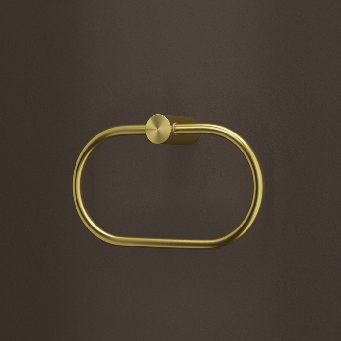 Полотенцедержатель-кольцо IDDIS Дюна (Duna) нержавеющая сталь, золото матовое (DUNMGO0i51) - фото 3