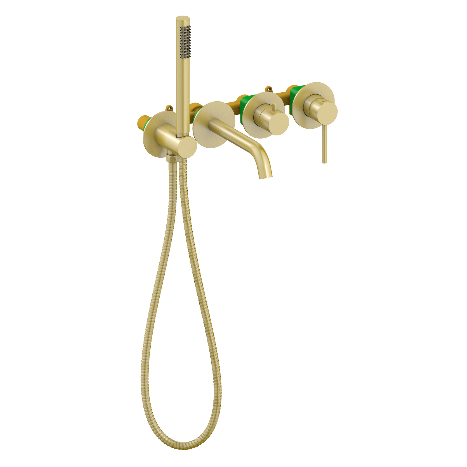 Смеситель встроенный для ванны с душем Timo Saona золото матовое (2314/17YSM)  - фото 1