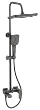 Душевая система BELZ оружейная сталь (B24507-3)