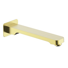 Излив монолитный встраиваемый Raglo для ванны и душа 20 см латунь, сатин золотой (R473.60.03)