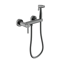 Смеситель Raglo с гигиеническим душем настенный, графит (R20.51.09)