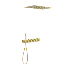 Душевая система встроенная с термостатом Timo Petruma золото матовое (SX-5229/17SM) 