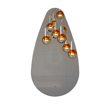 Зеркало MIXLINE "Рони" 600*1100 открытая светодиодная подсветка, бесконтактный сенсор (552381)