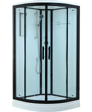 Душевая кабина Timo Standart Black 90*90*220  (T-6609B)