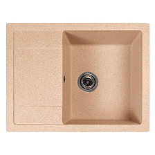 Мойка MIXLINE МЛ-ГМС115 (ML-GMS115) СТАНДАРТ с крылом, песочный (302), 645*505*190мм (558111)
