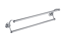 Полотенцедержатель двойной Timo Nelson (150056/00)