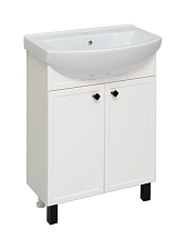 Тумба под раковину Runo белая (под умывальник Best 65 ) Римини 65 (00-00001254)