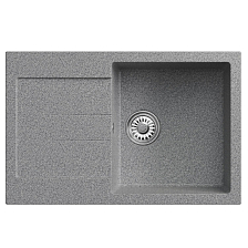 Мойка MIXLINE ML-GM31 с крылом  темно-серая (309) 770*500*190мм NEW (552190)