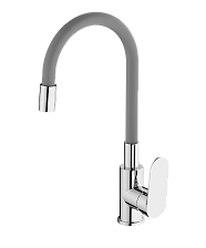 Смеситель для кухни HAIBA хром/серый (HB73796)