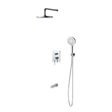 Душевая система для ванны и душа DQ Bonn встраиваемая с изливом хром (DA1705601)