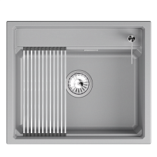 Кухонная мойка GRANULA кварц (6003i, АЛЮМИНИУМ)