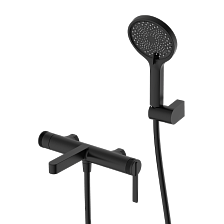 Смеситель для ванны с душем DQ Bonn короткий излив черный (DA1703205)