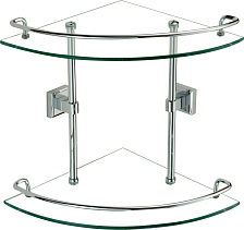 Полка угловая двойная (стеклянная) Savol 95 (S-095322)