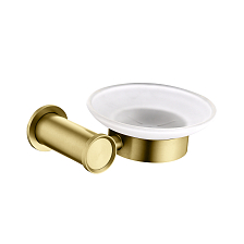 Мыльница Lemark Зенит (ZENITH) подвесная, нержавеющая сталь, брашированное золото (LMA-1631S-BRG)