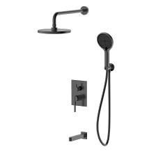 Душевая система для ванны и душа DQ Bonn встраиваемая с изливом графит (DA1705606)