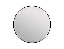 Зеркало Cersanit  ECLIPSE smart 90x90 с подсветкой круглое в черной рамке (64148)