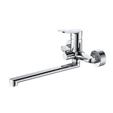 Смеситель для ванны с душем DQ Leipzig длинный излив хром (DA1763301)