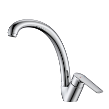 Смеситель DECOROOM DR27 для кухни с высоким поворотным изливом (DR27021)