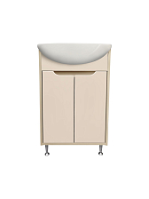 Тумба Runo Эконова 60 какао-бежевая под умывальник Уют 60 (00-00004655)