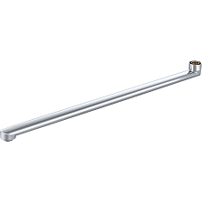 Излив плоский Славен нержавеющая сталь, длина 450 мм (СЛ-ЗП-006)