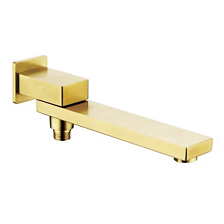 Излив поворотный встраиваемый Raglo для ванны и душа 25см с функцией переключения латунь, сатин золотой (R473.73.03)