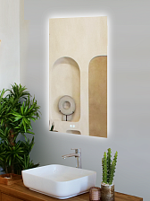 Зеркало DQ Лейпциг (Leipzig) 60х110 с подсветкой/антизапотеванием (DQMLEJ60110A)