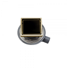 Точечный трап Pestan Confluo Standard 15х15 Black Glass Gold (13000152)