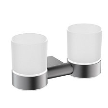 Стакан для зубных щеток двойной Timo Luiro черное золото (18534/18)