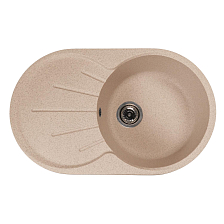 Мойка MIXLINE МЛ-ГМС105 (ML-GMS105) СТАНДАРТ овальная с крылом, бежевый (328), 740*460*190мм (558124)