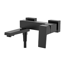 Смеситель Splenka для ванны и душа поворотный излив 17 см, черный (S01.30.06)