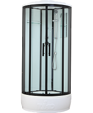 Душевая кабина Timo Standart Black 80*80*220  (T-6680B)