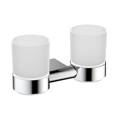 Стакан для зубных щеток двойной Timo Luiro хром (18534/00)