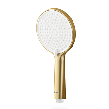 Лейка душевая Raglo 3-х режимная круглая пластик/силикон, сатин золотой (R450.50.03)