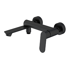 Смеситель Splenka для ванны и душа поворотный излив 18 см, черный (S41.30.06)