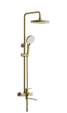 Душевая система BELZ брашированное золото (PVD-покрытие) (B24812-5)