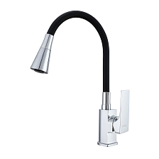 Смеситель Prohanss для кухни высокий гибкий излив, хром (P61.4406)