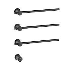 Полотенцесушитель электрический, встроенный Timo Saona черный (030/03SM)