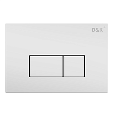 Клавиша смыва D&K Rhein (арт.инсталл DI8050127), белый (DB1499016)