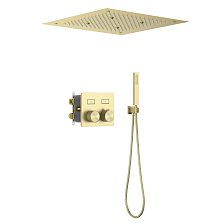Душевая система встроенная с термостатом Timo Petruma золото матовое (SX-5209/17SM)