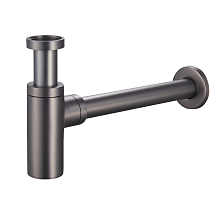 Сифон для раковины Raglo бутылочный, латунь, графит (R600.20.09)