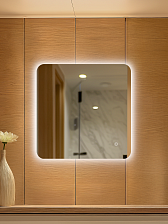 Зеркало DQ Гамбург (Hamburg) Лайт 80х80 с подсветкой/антизапотеванием (DQMHAM8080LTA)