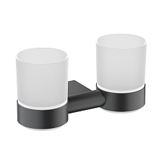 Стакан для зубных щеток двойной Timo Luiro черный (18534/03)