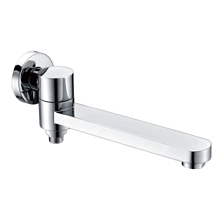 Излив поворотный встраиваемый Raglo для ванны и душа 23 см с функцией переключения латунь, хром (R473.71)