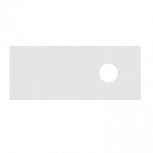 Столешница Runo универсальная белая (на тумбы Лира 60, Орион 60) Каппа 120 (00-00001089)
