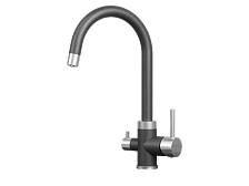 Смеситель для кухни GRANULA (5169, ЧЕРНЫЙ)